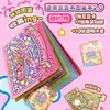 Pegatinas de Vestir Mochi Doudou Pequeño Sin Cortar Dos en Uno Divertidas Creativas para Niños Niñas Escena de Dibujos Animados Pegatinas