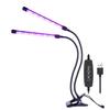 Luz de planta espectro completo led60LED luz de planta led cob espectro completo cabeça dupla luz de planta led