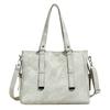 Bolso de gran capacidad para mujer, nuevo bolso bandolera retro, sencillo y combinable, con textura, para ir al trabajo, 2025