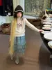 Camiseta Manga Longa Slim Fit Gola Redonda Estilo Desenho Animado Versão Coreana Estilo Outono 2026 para Meninas, Estilo Fofo, Estampada