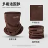 Gorro de cuello cálido de doble capa con forro polar a prueba de frío para exteriores en otoño e invierno, para ciclismo y montañismo, calentador de cuello a prueba de viento de doble propósito al por mayor