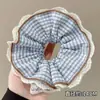 Elástico de Cabelo de Renda Estilo Coreano para Rabo de Cavalo, Scrunchie Grande, Elástico para Coque, Acessório de Cabelo de Luxo para Meninas