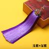 14cm Mariposa Flor de Amor Borla Doble Color Colgante Colgante de Coche Nudo Chino Colgante Venta al por Mayor Estilo Étnico Nudo Chino