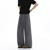 Pantalones casuales de estilo drapeado de seda helada Yamamoto, pantalones de longitud hasta el suelo, pantalones casuales de talla grande para hombre, pantalones largos nuevos para hombre transfronterizos 2026