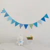 Bandera de feliz cumpleaños decoración de fiesta diseño de escena niño y niña de un año accesorios para fotos infantiles bandera colorida
