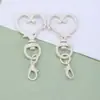 Popular Llavero de Corazón Pintado de Colores, Conector de Llavero con Forma de Corazón de Colores Caramelo, Accesorio de Hebilla para Puerta DIY