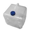 Cubo de almacenamiento plegable para exteriores, tanque de almacenamiento portátil para automóvil autónomo, cubo plegable de plástico para cocina doméstica con grifo