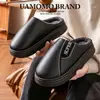 Chinelos de Algodão de Inverno para Homens, Tamanho Extra Grande, Novo Modelo 2026, Uso Doméstico, Antiderrapante para Interior, Sapatos de Algodão Quentes com Forro Espesso de Lã