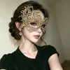 Máscara de Halloween Meio Rosto para Baile de Máscaras Cosplay Feminino Festa de Aniversário Exquisita Sexy Versátil Máscara para Casal Adulto