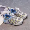 Zapatos Deportivos Infantiles 2026 Nuevo Estilo Otoño/Invierno Transpirables Suela Suave Malla con Terciopelo Superficie Zapatos Casuales para Niños y Niñas Zapatos con Cierre de Perilla