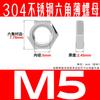 Venta al por mayor Acero Inoxidable 304 Din439/Gb6172 Tuerca Hexagonal Fina Tapa de Tornillo Tuerca M3-M30 Resistente al Óxido
