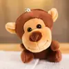 Muñeco de Peluche de Animales de la Selva Lindo León Tigre Elefante Llavero Colgante de Boutique Muñeco de Animal Pequeño