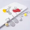 Mini Llavero Colgante de Raqueta de Metal Raqueta de Bádminton Raqueta de Tenis Club Pequeño Regalo Juguete de Raqueta Artificial