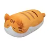 Almohada de Peluche de Gato Linda, Gordita y Adorable, Gato Tricolor, Gato Naranja, Gatito de Dibujos Animados, Cojín para Sofá del Hogar