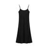 Vestido de Tirantes Estilo Casual Mil Oro Amor y Nancy Trece Líneas Otoño Nuevo Cuello Cuadrado Francés Satén para Mujer 30931