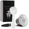 Cuchara de Café Icafilas, Cuchara de 5ml para Leche en Polvo y Alimentos, Cuchara de Plástico para Café en Polvo, Cuchara Accesorio para Filtro de Cápsulas