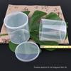 Caixa de plástico transparente redonda PP com tampa Embalagem de produto Guangdong 180 caixa de adesivos de algodão grande cartucho de adesivos de algodão