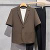 Nuevo Traje de Verano Delgado de Tres Cuartos de Manga Corta para Niños, Estilo Ligero y Maduro, Chaqueta de Traje Pequeña Casual y Guapa