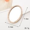 Nuevo amor espejo diy funda de teléfono accesorios de joyería diamante ovalado espejo de maquillaje funda de teléfono espejo de belleza material