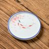 Posavasos de cerámica pintado a mano, creativo portavasos de porcelana blanca dulce, juego de té aislado, juego de té Kung Fu para el hogar, accesorios para la ceremonia del té
