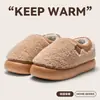 Pantuflas de maternidad para mujer, nuevo modelo invierno 2026, para uso en interiores en casa, de suela gruesa, cálidas, de felpa y con algodón engrosado para mujer