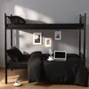 Nuevo Estilo Algodón Lavado Color Sólido Dos Tonos Estudiante Conjunto de Tres Piezas para el Inicio de la Temporada Escolar, Dormitorio Estudiantil Conjunto de Seis Piezas, Sábana Plana y Funda Nórdica de Color Liso