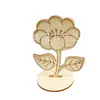 Suporte para Grafite DIY Brinquedos Pintados à Mão Pacote de Material de Educação Infantil para Jardim de Infância Ornamentos de Flores Estereoscópicas de Madeira Branca