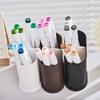 Tubo de Armazenamento de Material Escolar para Estudantes Porta-Canetas de Papelaria Armazenamento de Pincéis de Maquiagem Tubo para Hashis Tubo de Armazenamento de Talheres Fornecimento Direto da Fábrica 6292
