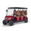 Carrito de Golf Eléctrico de 6 Plazas Vehículo Turístico para Paseos Exportación de Comercio Exterior Transfronterizo Vehículo Utilitario de 4 Ruedas