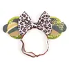 Diadema Serie Temática Parque de Atracciones Orejas de Mickey y Minnie Lazo de Lentejuelas Tocado Vestido de Actuación Escénica Accesorios para el Cabello