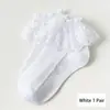Calcetines de encaje finos de verano para niños, calcetines de malla transpirable tipo princesa para niñas pequeñas