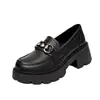 Mocasines populares para mujer, nuevos zapatos de cuero de suela gruesa para otoño 2026, versátiles, casuales, cómodos zapatos Mary Jane para mujer