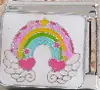Módulo de Relógio Pulseira de Relógio Joia com Gotejamento de Óleo Feita à Mão Pulseira de Aço Inoxidável Cruzada Joia DIY Pulseira Destacável Preservadora de Cor Elástica