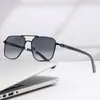 Óculos de Sol Masculino 2026 Novo Estilo Proteção Solar Proteção UV Óculos de Sol Metálicos para Dirigir Ponte Dupla Óculos de Sol Poligonais