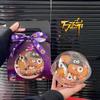 Decoración de Pastel de Halloween 2025 Mousse Bola de Abrazo Caja de Embalaje Portátil Cinta Ojo Perlas de Azúcar Inserto para Galleta