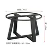 Nuevo Modelo Mesa de Cristal con Patas Redondas, Estructura de Hierro Mármol, Patas Elevadas, Mesa de Centro Redonda Pequeña, Mesa de Comedor