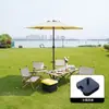 Guarda-sol de Exterior, Guarda-sol de Pátio, Guarda-sol de Sol, Guarda-sol de Barraca de Camping, Guarda-sol de Coluna Central para Proteção Solar de Jardim, Guarda-sol de Praia de Lazer com Manivela