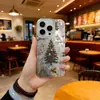 Árbol de Navidad Brillante Adecuado para Apple 17Promax Caricatura Funda para Teléfono Móvil Iphone16Plus Modelo Nuevo 15Pro Alta Calidad