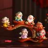 Fuxing Linmen Deus da Riqueza Decoração Escritório Casa Sala de estar Decorações Corredor Abertura Presente de Boas-vindas
