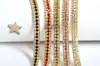 Cadena de Pedrería Soldada de Tres Filas 8+16+8 Cadena de Pedrería Densa Electroplateada Cadena de Pedrería Versátil Accesorios para Joyería DIY