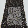 Malha Lantejoulas Irregulares Bordado Tecido Bordado Material Multicor Vestido Formal Vestido de Gala Brilho Tecido de Malha