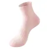 Meias Esportivas para Mulheres, Profissionais para Corrida de Maratona, Primavera e Verão, Base de Toalha Espessa, Absorventes de Choque, Anti-Odor, Meias de Cano Médio para Badminton, Fitness