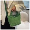 Comércio exterior Bolsa feminina corduroy 2023 nova bolsa estilo coreano moda doce ombro mensageiro saco entrega de uma peça