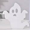 Decoração de Halloween Criativa Fofa Fantasma Bandeja em Camadas Decoração Fantasma para Desktop Festival dos Fantasmas Enfeites de PVC