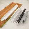 Puxador de Borda Selada Embutido para Guarda-Roupa, Sem Furo, Fácil de Instalar, Puxador em Liga de Alumínio Anodizado para Gaveta, Guarda-Roupa, Porta de Armário