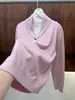 BORBOTIE Ropa de punto para mujer 2026 Otoño/Invierno Nuevo LP Moda Casual Suéter de Cachemira con Cuello Solapa en V
