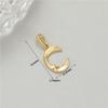 Colgante de letra inglesa de 26 con forma de pluma Oro de bolsa de 14K europeo y americano Collar pulsera pendientes accesorios de joyería diy venta al por mayor