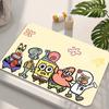 Tapete de Diatomeas de Bob Esponja de Dibujos Animados para Baño y Toilette Absorbente Antideslizante Tapete para Pies Lavable Resistente a la Suciedad Tapete de Entrada