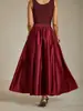 Nova Saia Midi Estilo Comércio Exterior Europeu e Americano da Temu, Cintura Alta, Cetim, Linha A, Saia Evasê Elegante para Moda Primavera e Verão