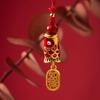 Cadena para Teléfono Móvil de Gama Alta para Mujer, Cadena para Teléfono Móvil de Cinabrio, Pez Koi de Buena Suerte, Colgante para Teléfono Móvil de Buena Fortuna, Lanyard al por Mayor